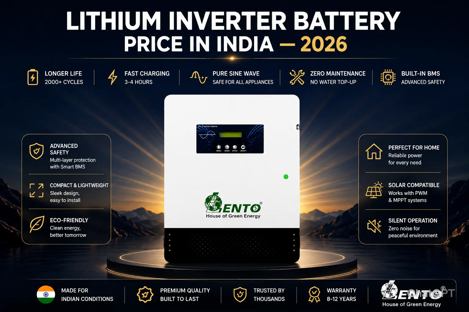Lithium Inverter Battery Price in India